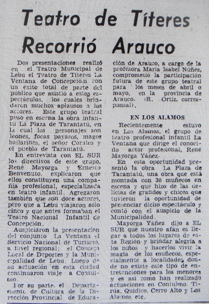 1980 - La Plaza de Tarantatú - El Sur 24 de marzo