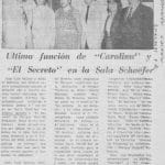 1981 - El secreto - Carolina - La Discusión 21 de noviembre - Biblioteca Nacional