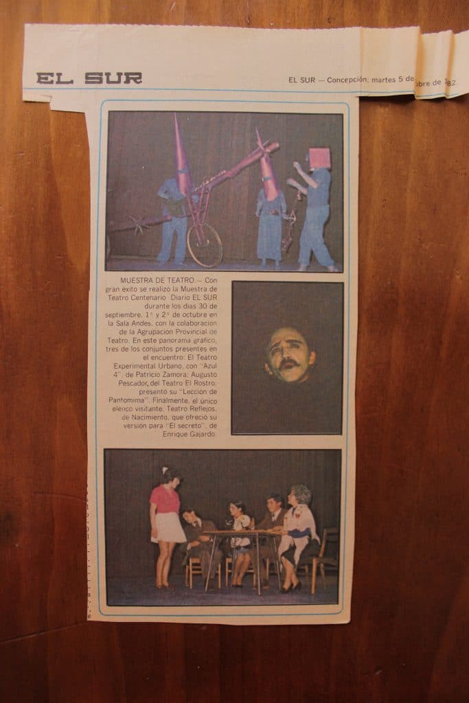 1982 - Una lección de pantomina - El Sur 5 de octubre - Gentileza de Juan Bravo