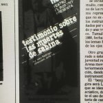 1983 - Testimonio sobre la muerte de Sabina - El Sur 16 julio