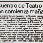 1987 - II Encuentro de teatro joven comienza mañana - El Sur