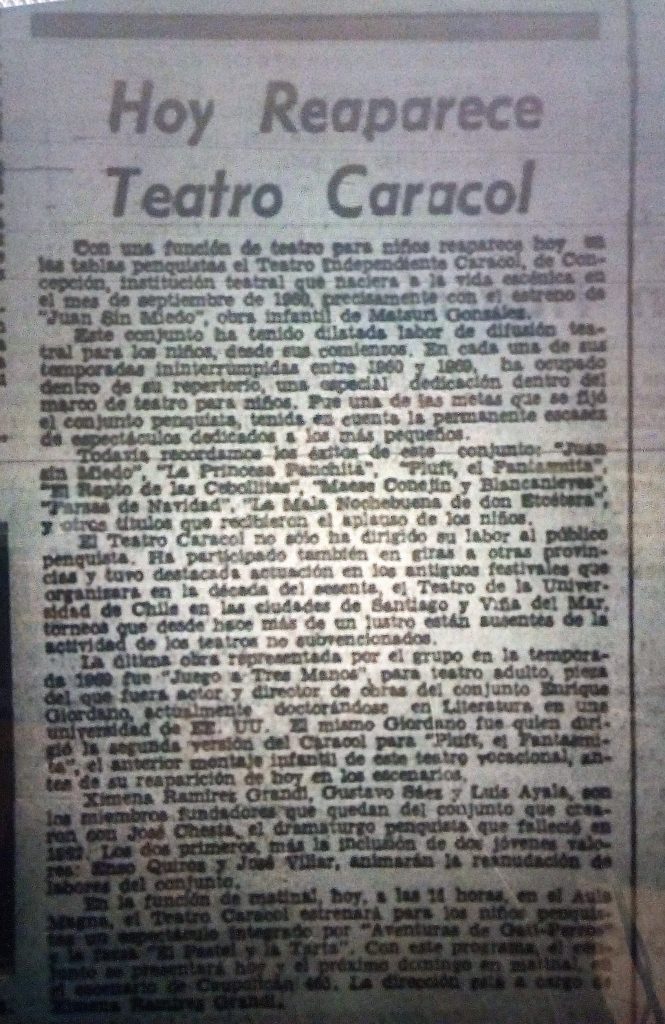 1974 - Juan sin miedo - El Sur 13 de octubre