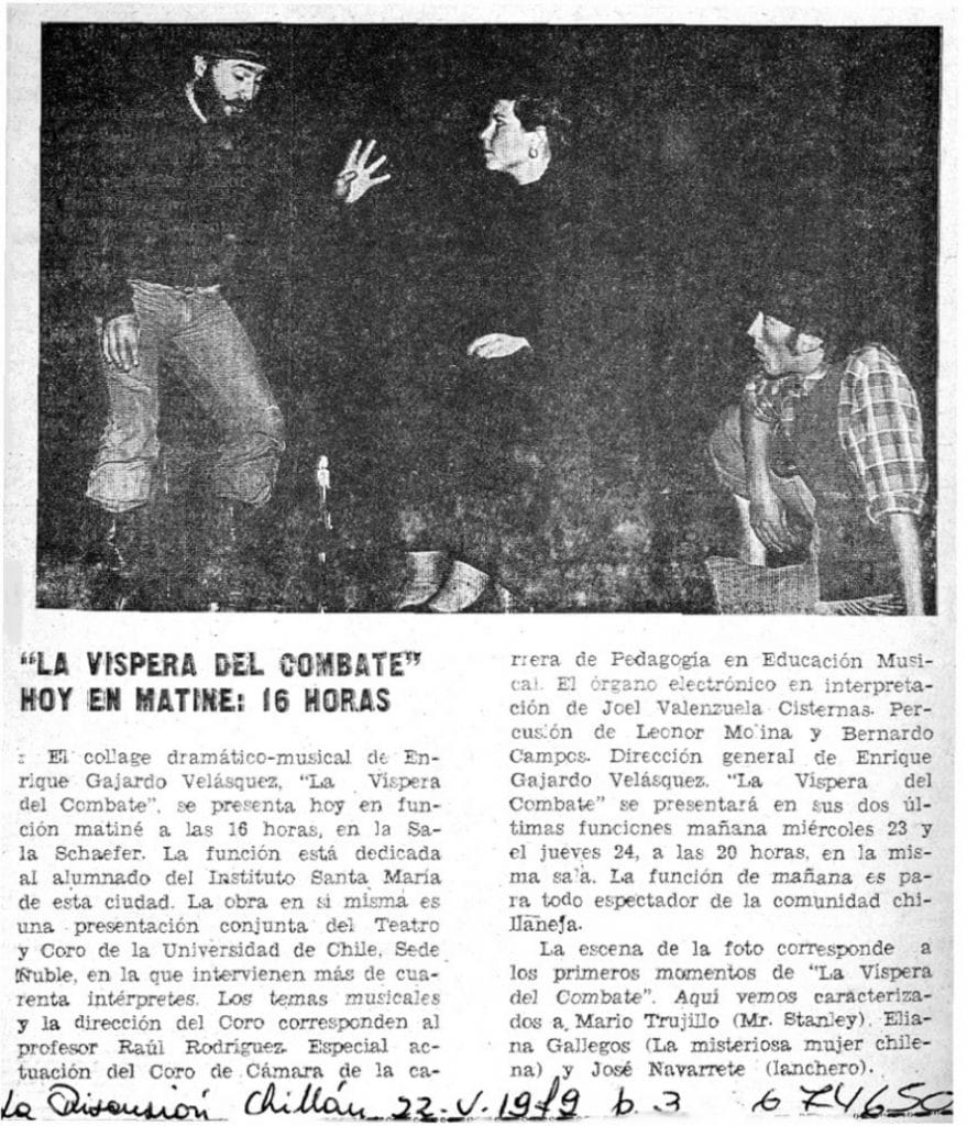1979 - La víspera del combate - La Discusión 22 de mayo - Biblioteca Nacional