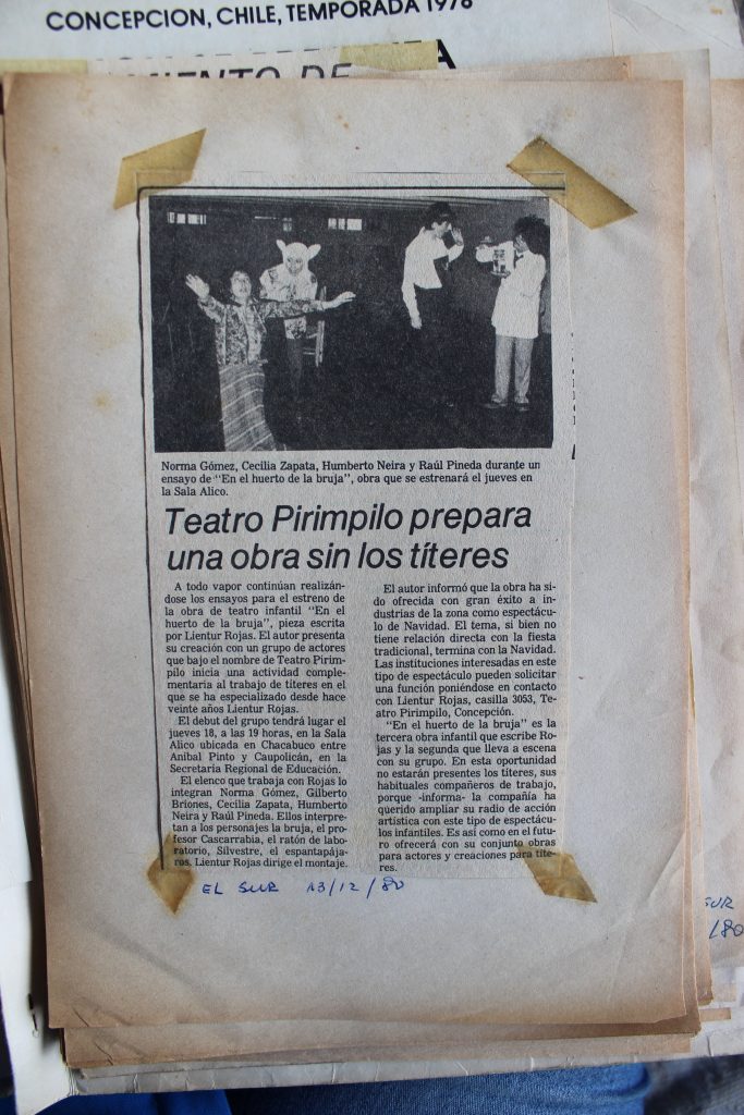 1980 - En el huerto de la bruja - El Sur 13 de diciembre - Gentileza de Humberto Neira