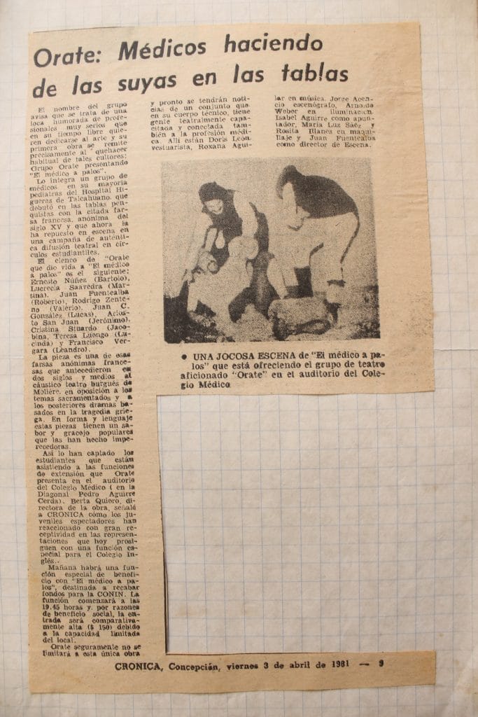 1981 - El médico a palos - Crónica 3 de abril - Gentileza de Berta Quiero