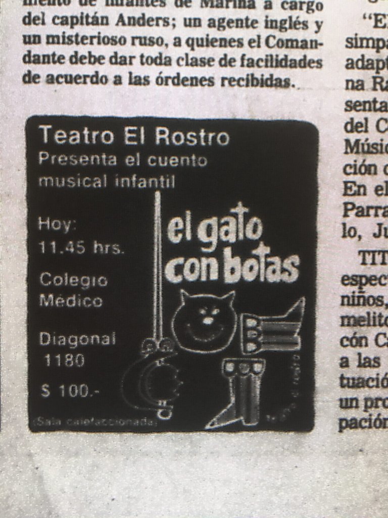 1983 - El gato con botas - El Sur 19 junio
