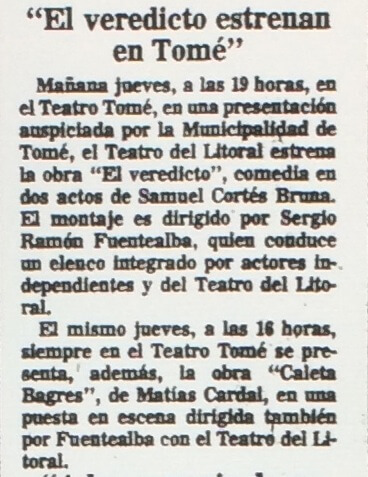 1986 - El veredicto - El Sur 21 de mayo