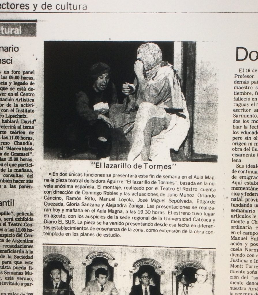 1987 - El lazarillo de Tormes - El Sur 24 de octubre