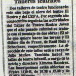 1986 - Talleres teatrales - El Sur